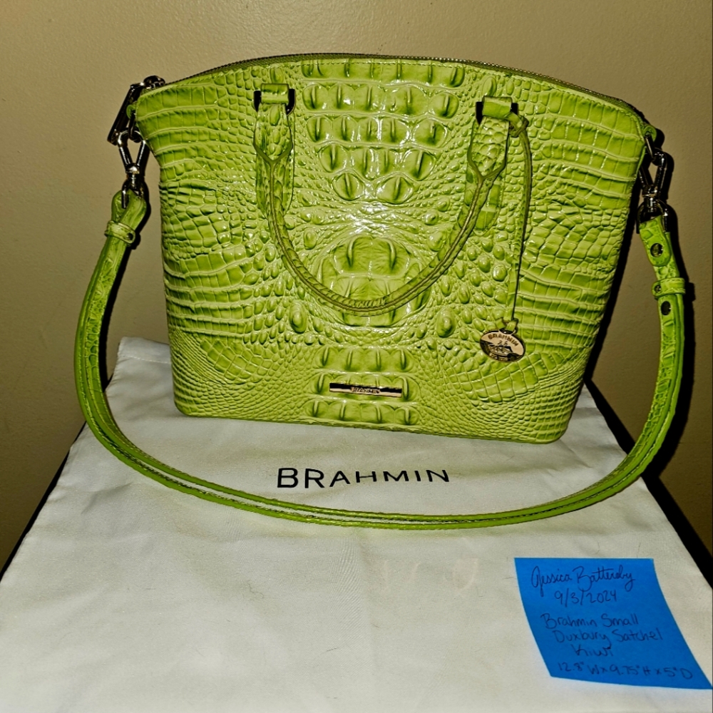 Brahmin Duxbury Satchel in Kiwi